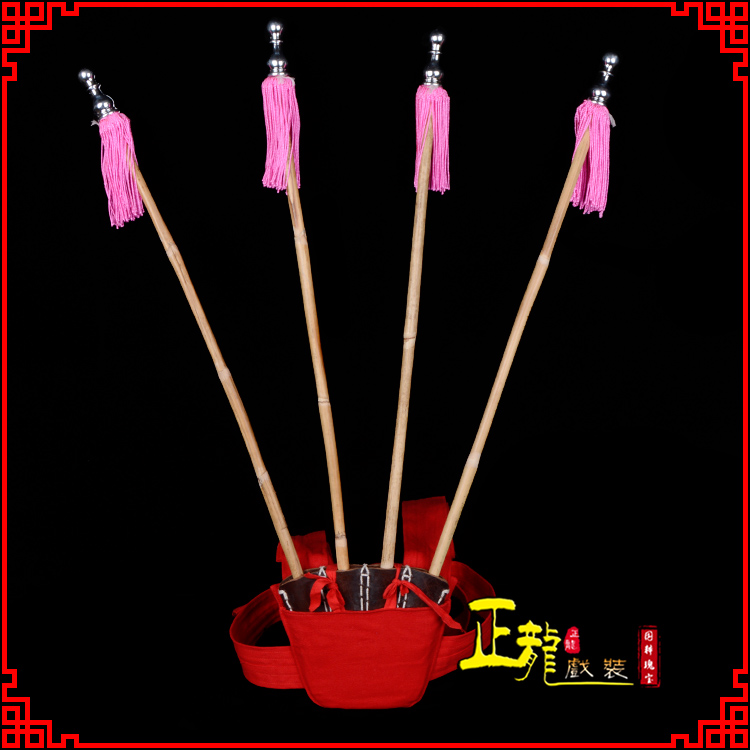 永宁戏装戏曲用品靠旗男女大靠 靠板 正宗牛皮旗杆旗架