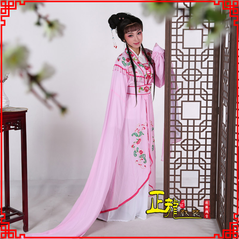 永宁花旦黄梅戏服古装戏服水袖戏剧假云肩长披