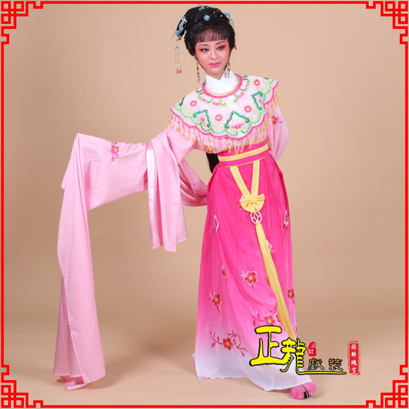 永宁水袖青衣练功花旦服 梅花古装衣