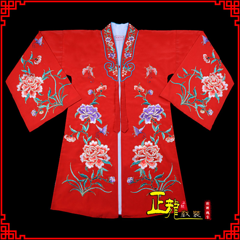 永宁青衣花旦戏服 好绉小叶牡丹女披